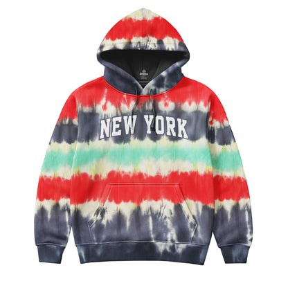 New York Sunset Tie-Dye Hoodie