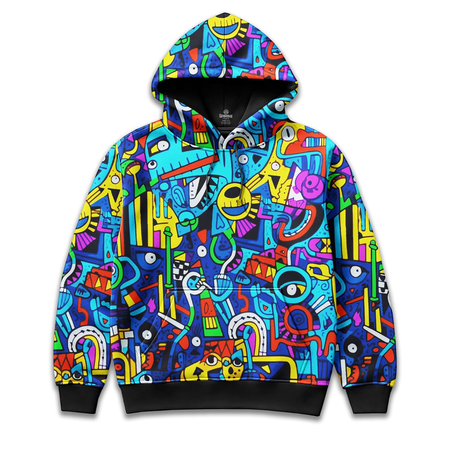 Urban Doodle Matrix Color Splash Hoodie