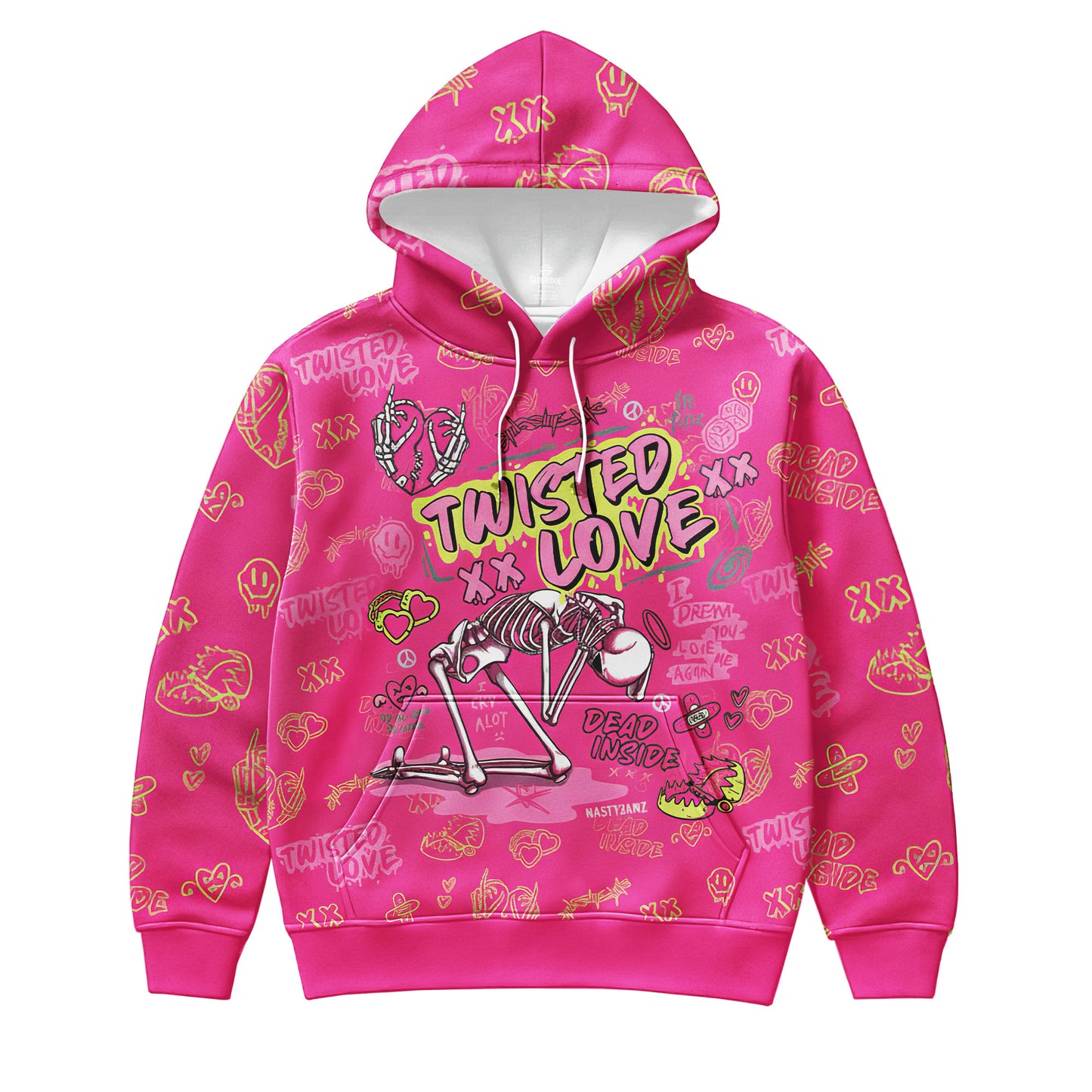 Twisted Love Punk Art Hoodie