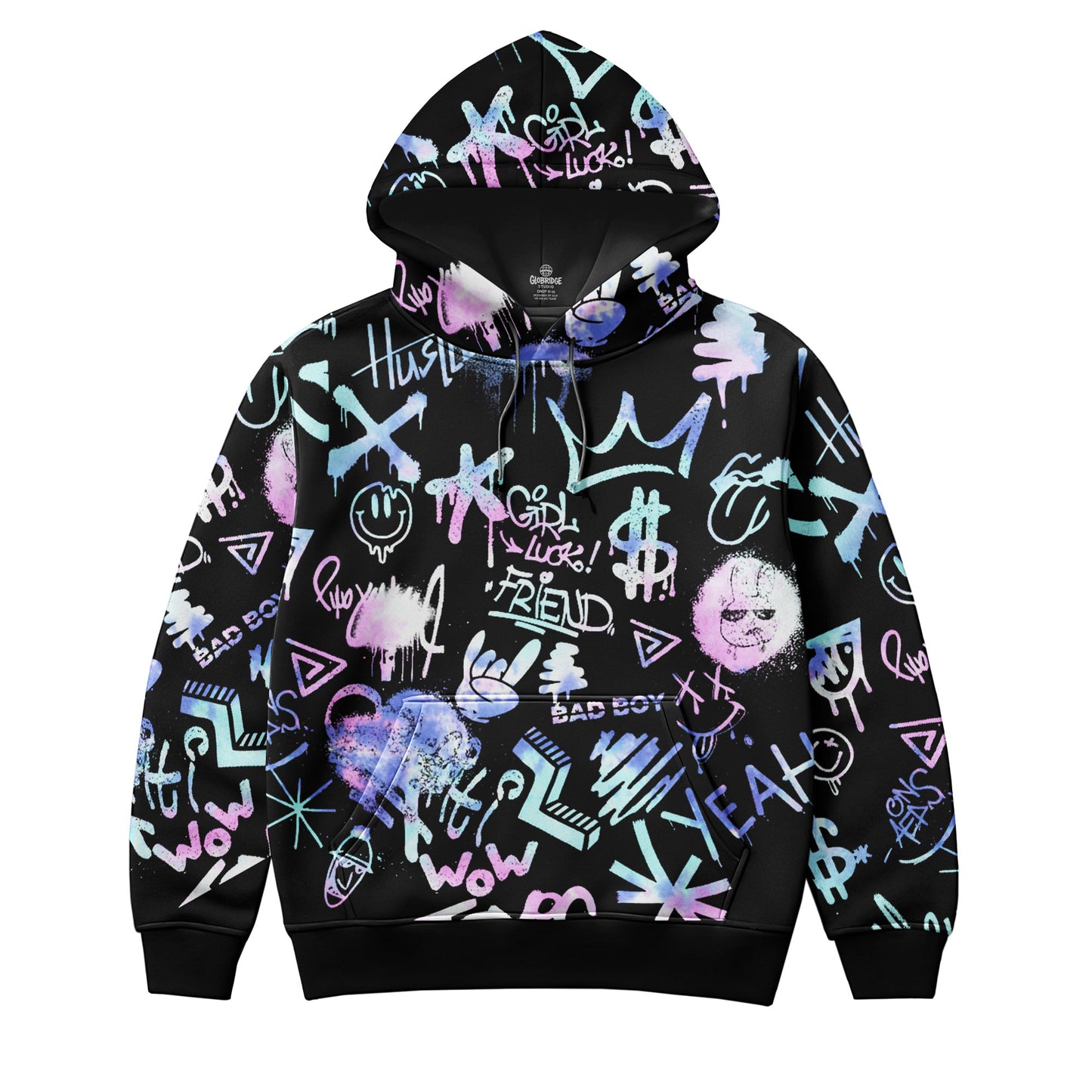 Midnight Graffiti Streetwear Hoodie