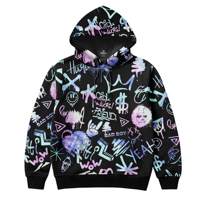 Midnight Graffiti Streetwear Hoodie
