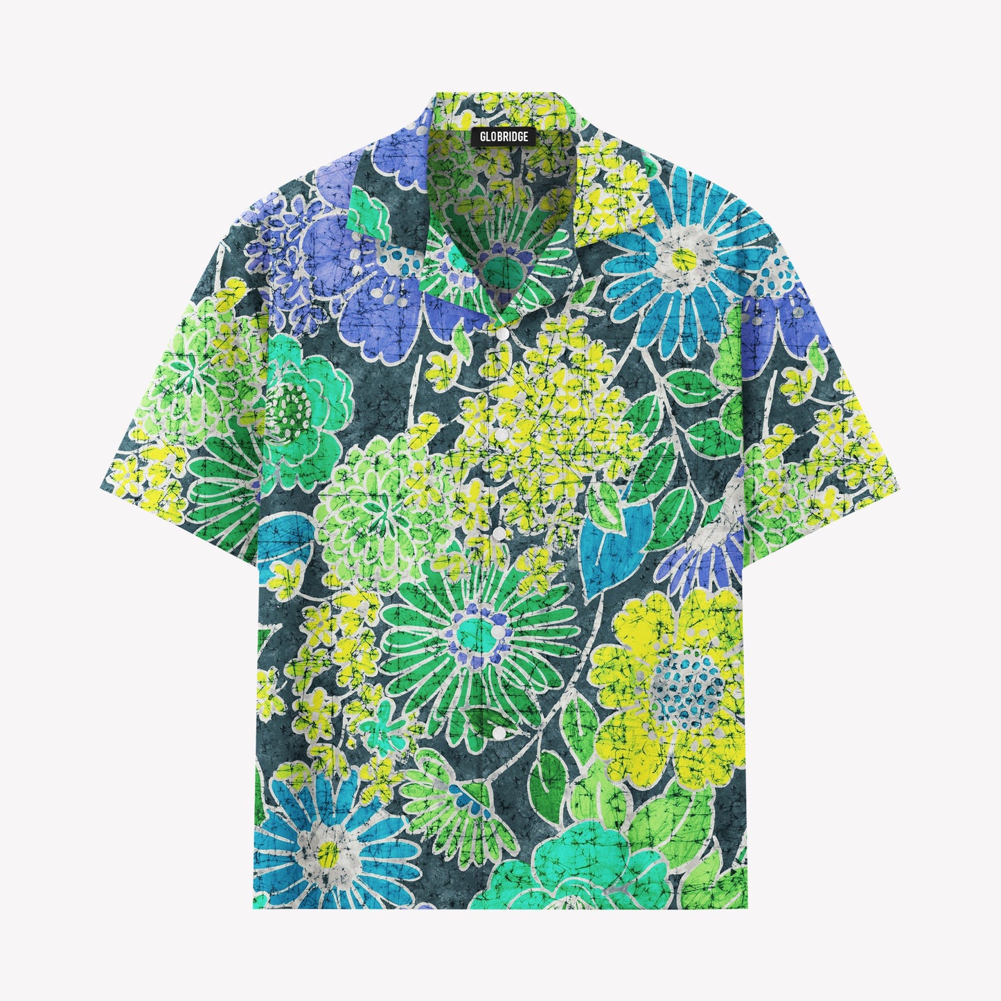 Vintage Botanical Floral Hawaiian Shirt