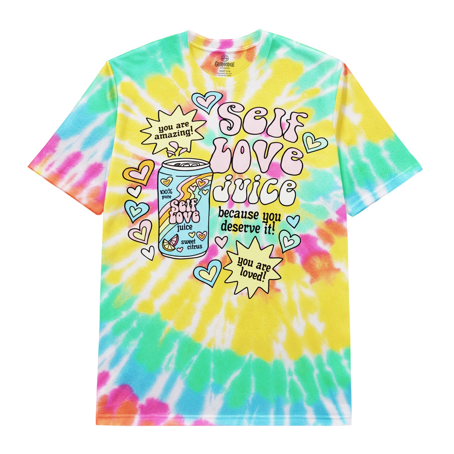 Self Love Juice Retro Tie-Dye T-Shirt