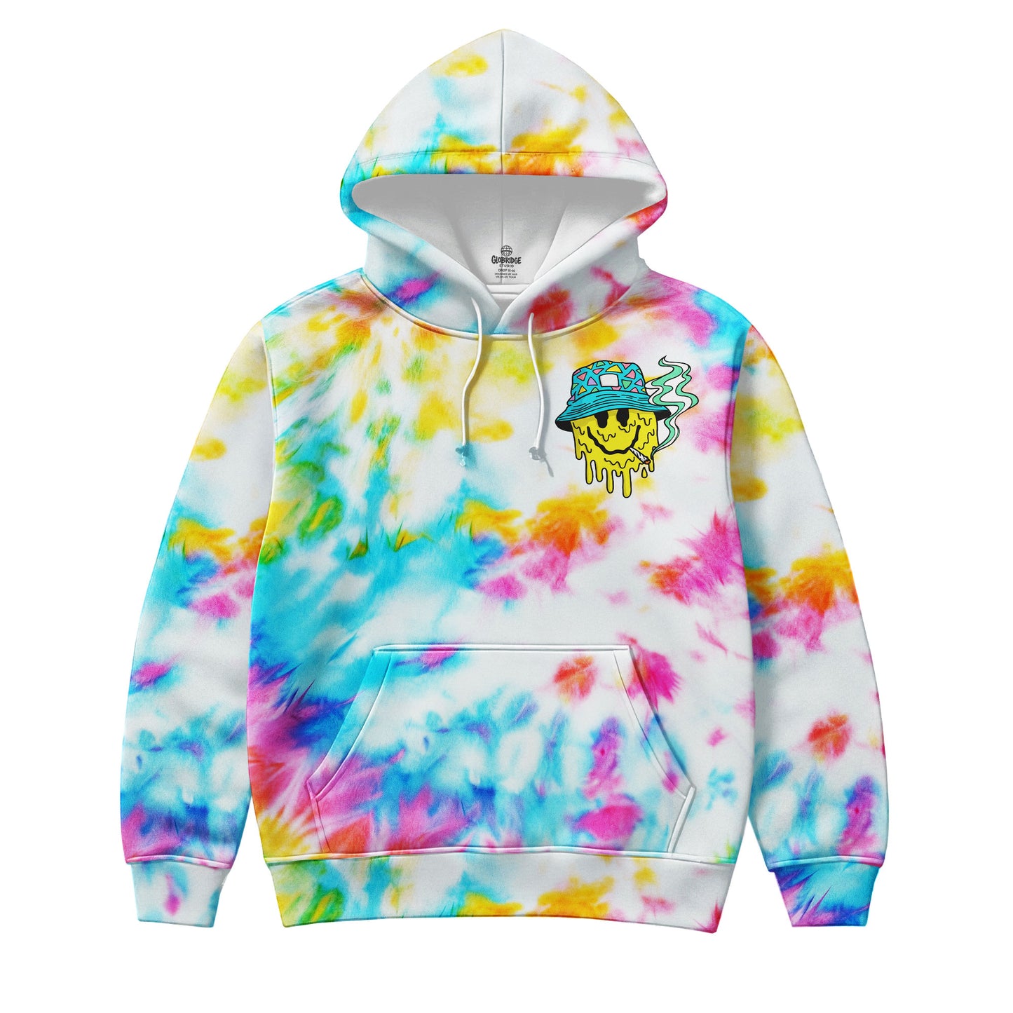 Melted Smiley Tie-Dye Hoodie
