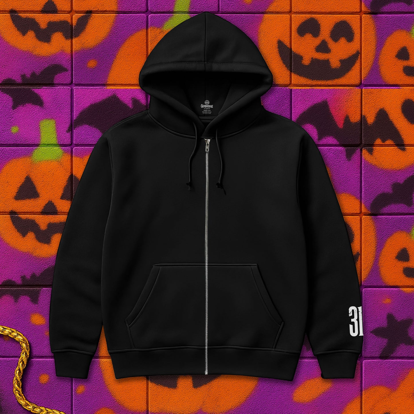 Haunted Motel Zip Hoodie - Trick Night