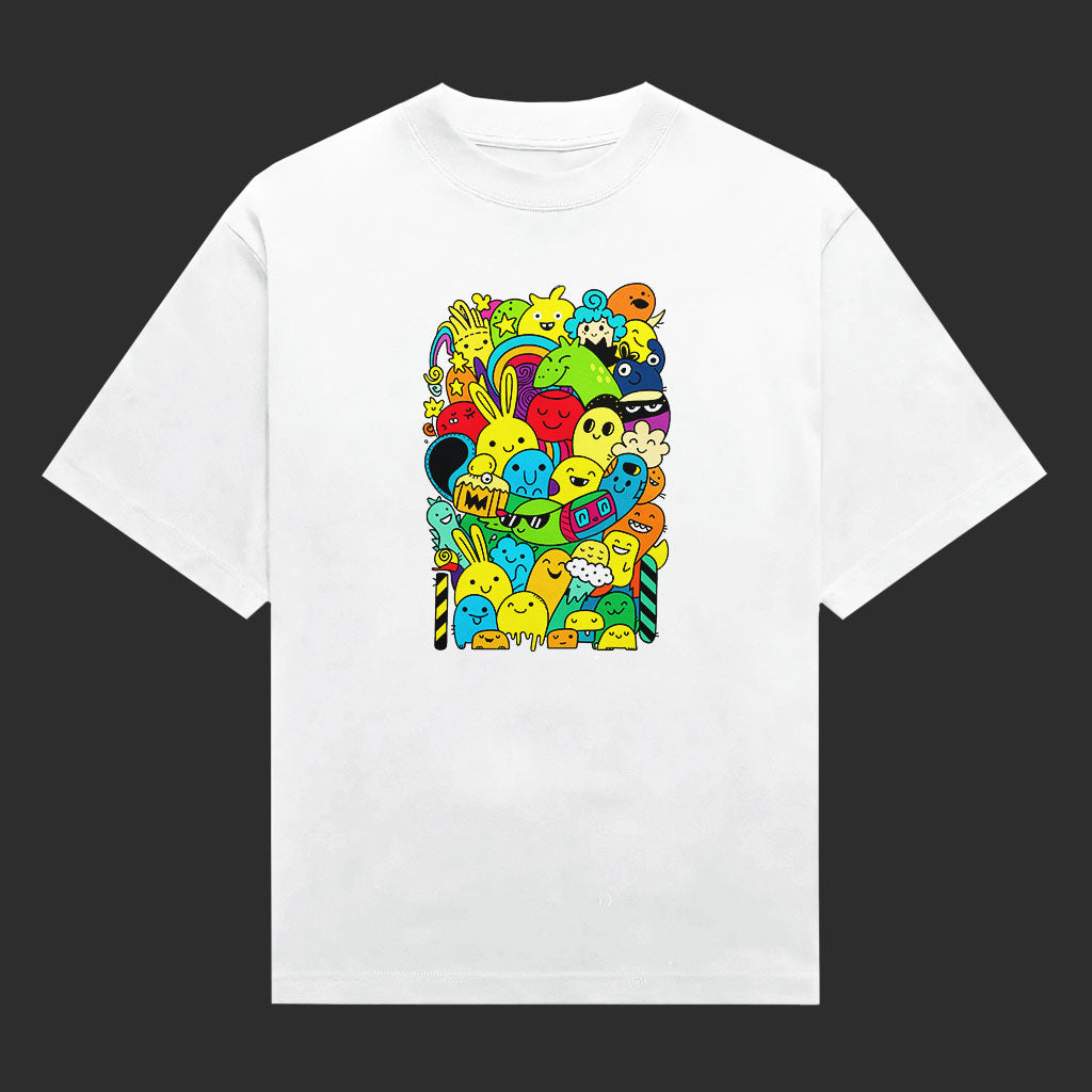 Color Pop Doodle Party Unisex T-Shirt