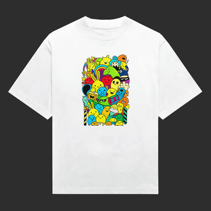 Color Pop Doodle Party Unisex T-Shirt