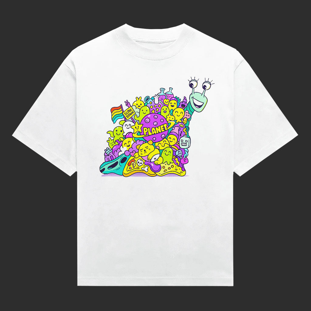 Planet Slime Doodle Universe Unisex T-Shirt