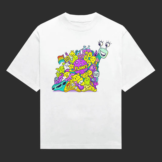 Planet Slime Doodle Universe Unisex T-Shirt