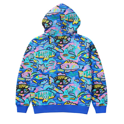 Playful Ocean Doodle Hoodie