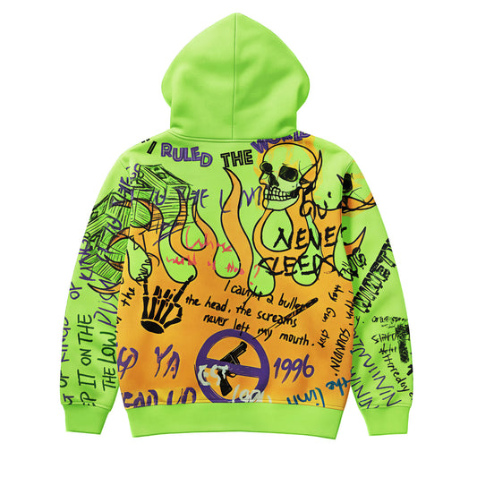 Neon Mindset Street Art Hoodie