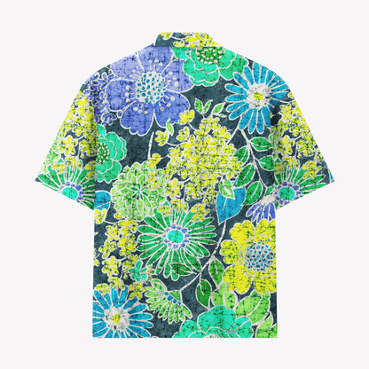 Vintage Botanical Floral Hawaiian Shirt