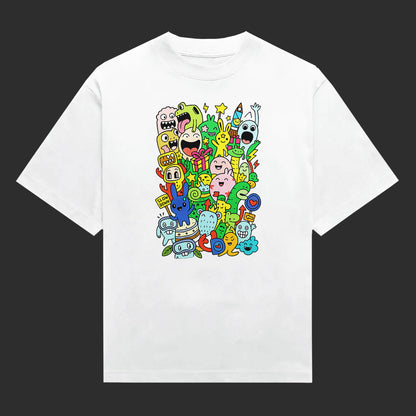 Playful Doodle Creature Party Unisex T-Shirt