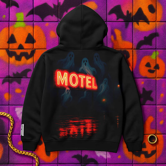 Haunted Motel Zip Hoodie - Trick Night