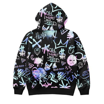 Midnight Graffiti Streetwear Hoodie