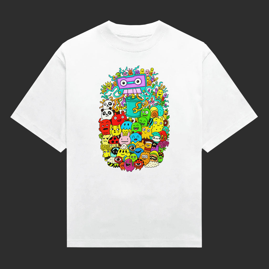 Cassette Doodle Overload Unisex Graphic T-Shirt