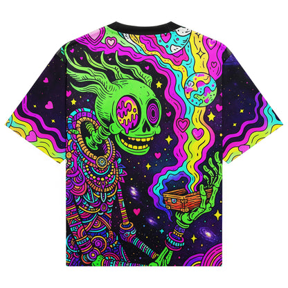 Psychedelic Spirit Doodle All-Over Print Unisex T-Shirt