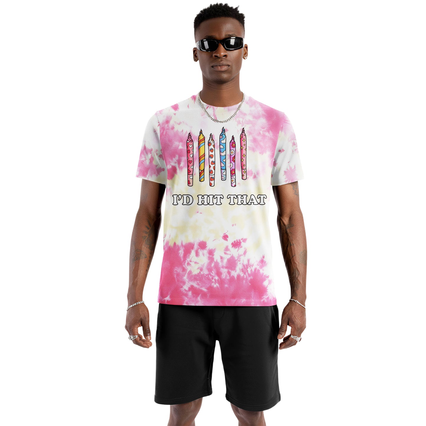 I’d Hit That Tie-Dye Graphic Statement T-Shirt