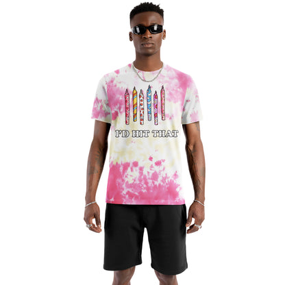 I’d Hit That Tie-Dye Graphic Statement T-Shirt