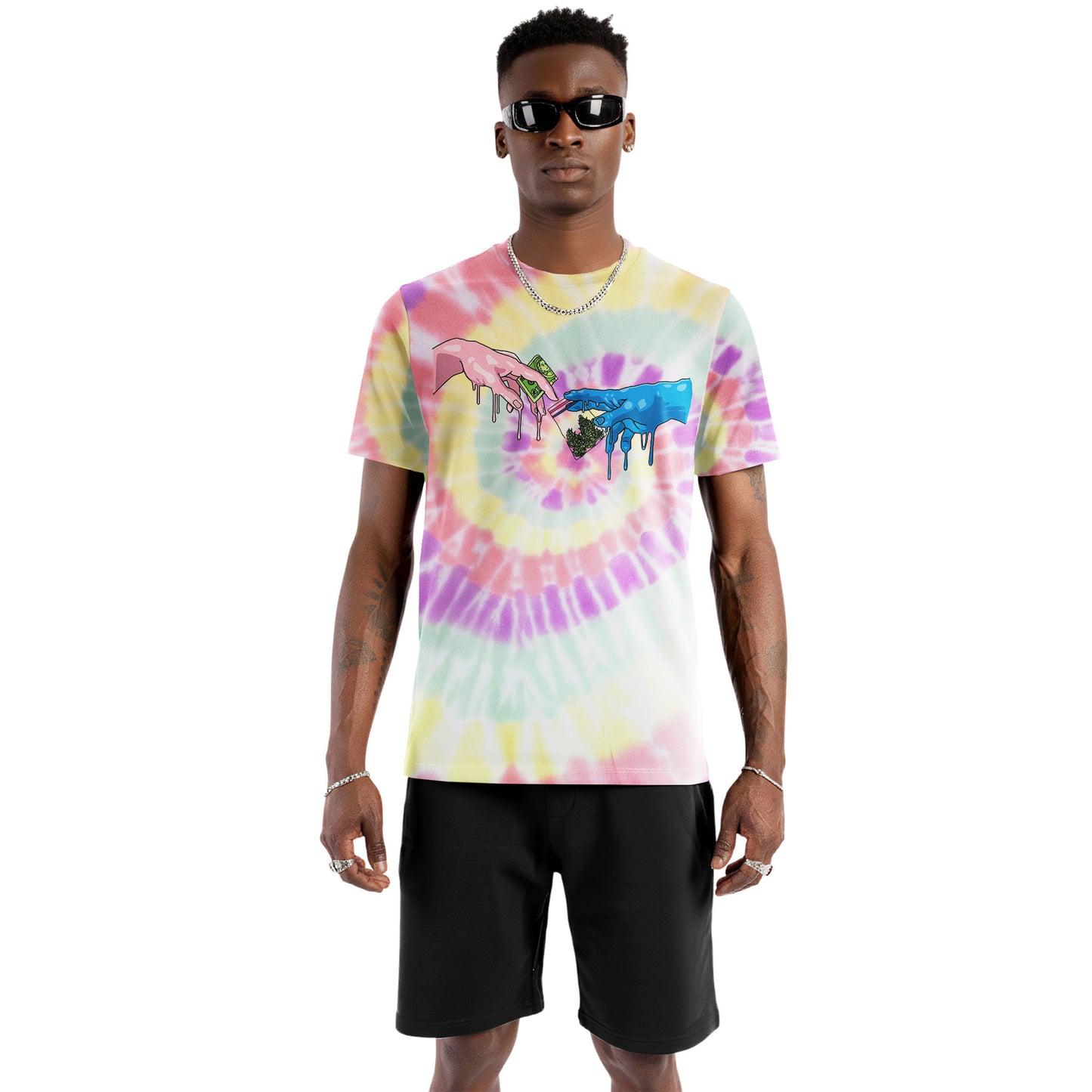 Michelangelo’s High Vibes Tie-Dye T-Shirt