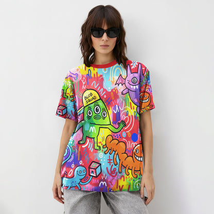 Urban Doodle Monsters Graphic Unisex T-Shirt