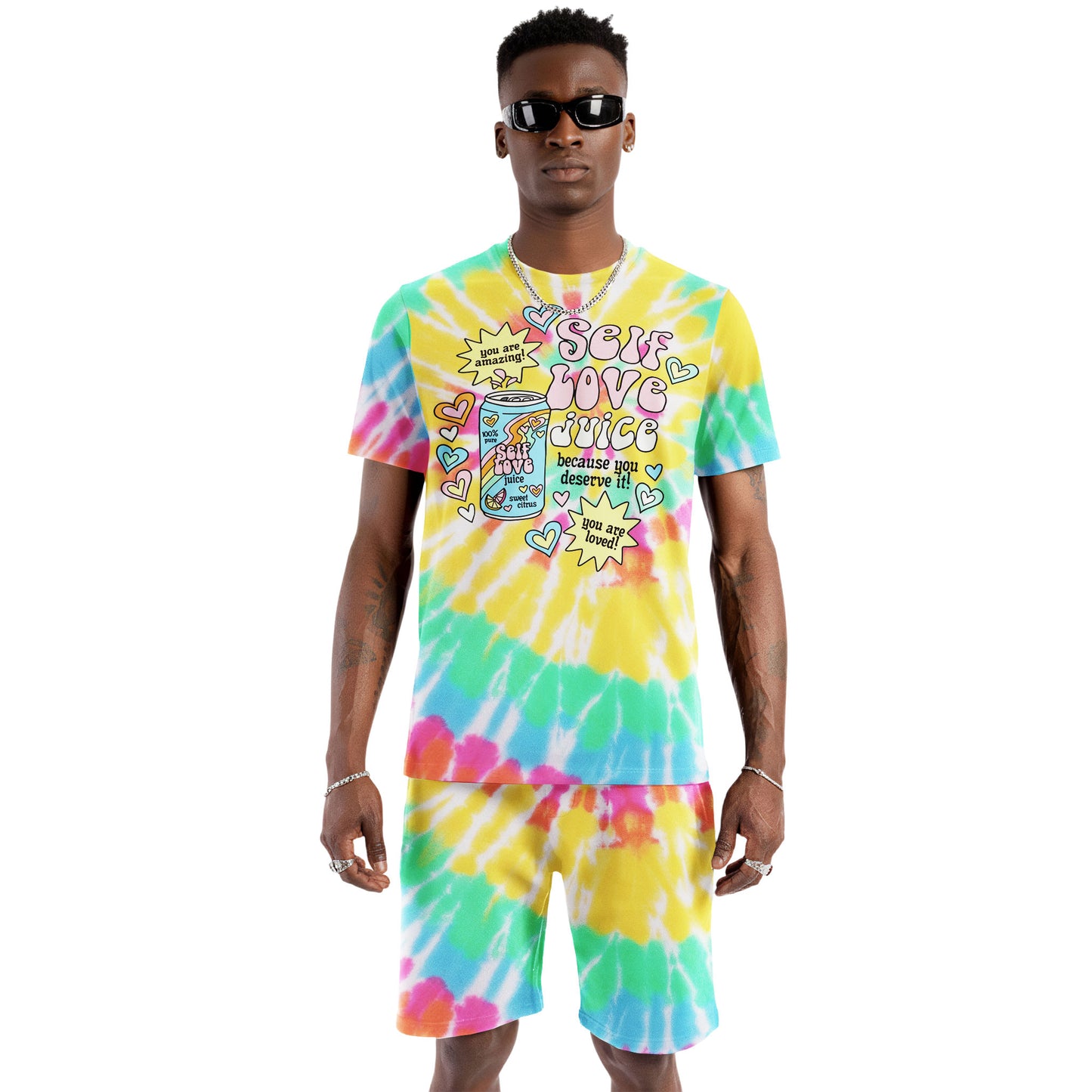 Self Love Juice Retro Tie-Dye T-Shirt