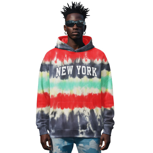 New York Sunset Tie-Dye Hoodie
