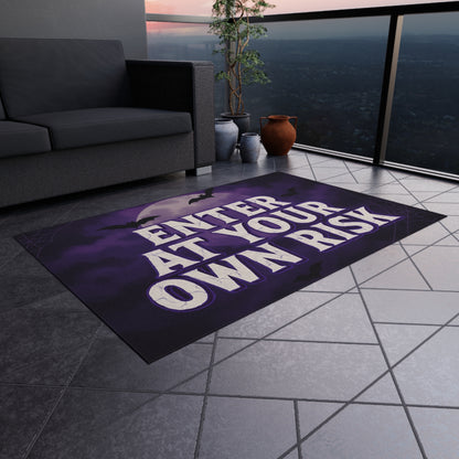 Enter at Your Own Risk Rug — Haunted Welcome