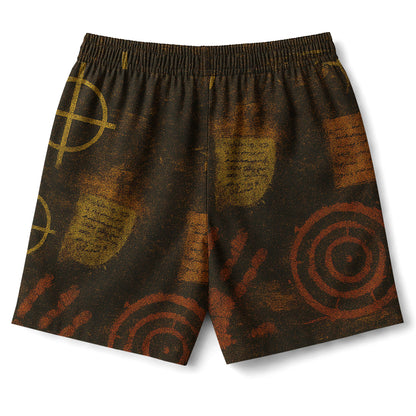 Retro Crime Scene Hawaiian Shirt & Shorts Set