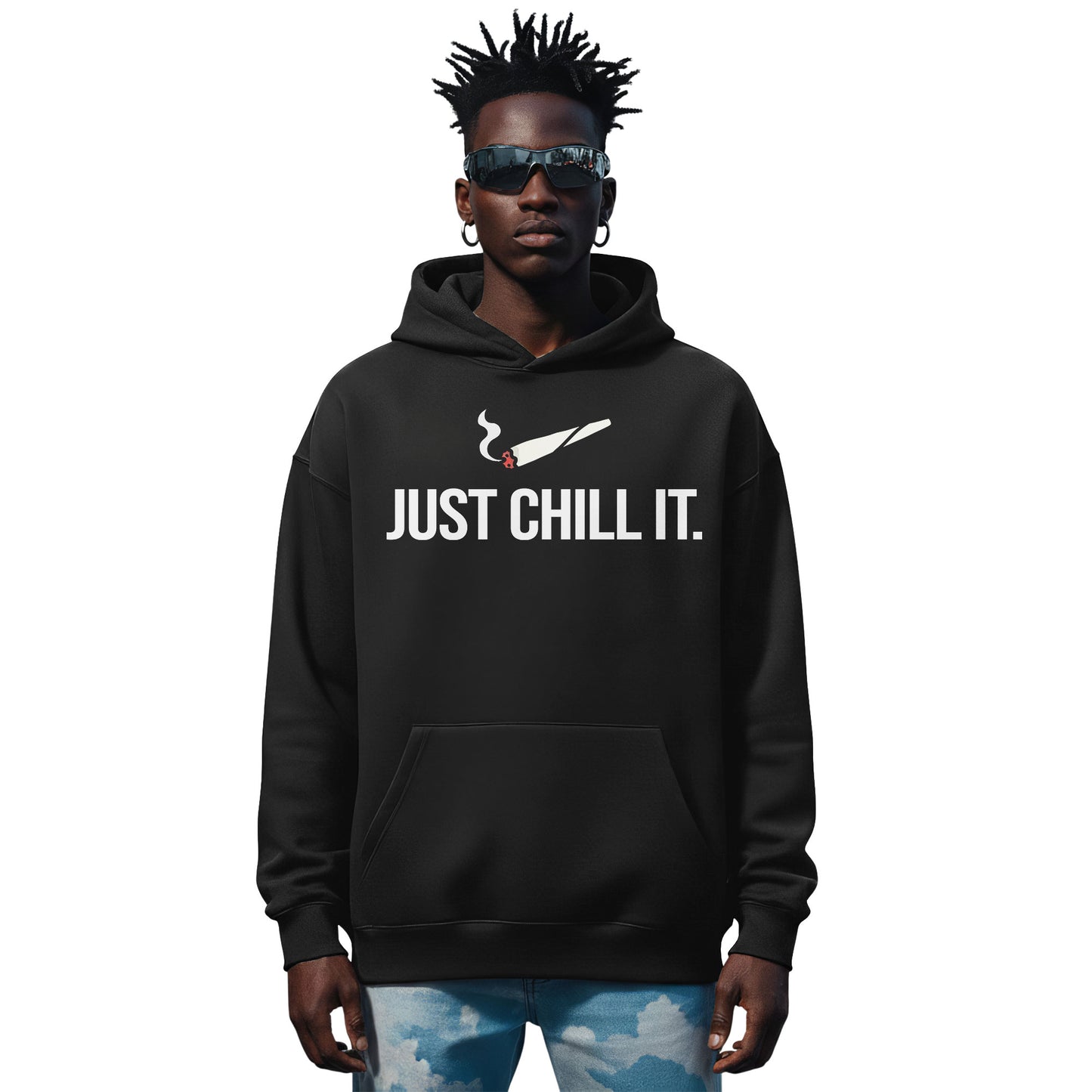 Just Chill It Black V2 Hoodie