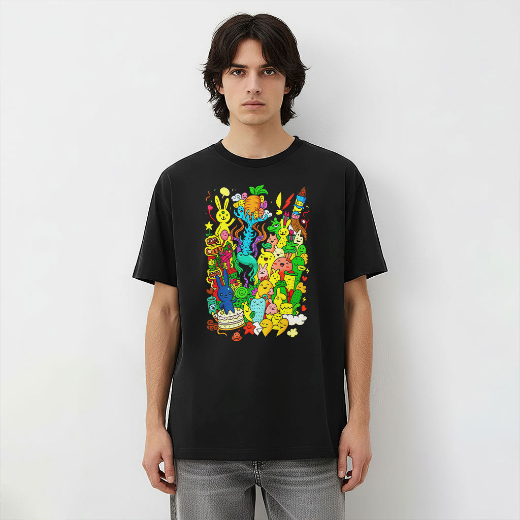 Fantasy Doodle Chaos Unisex Graphic T-Shirt