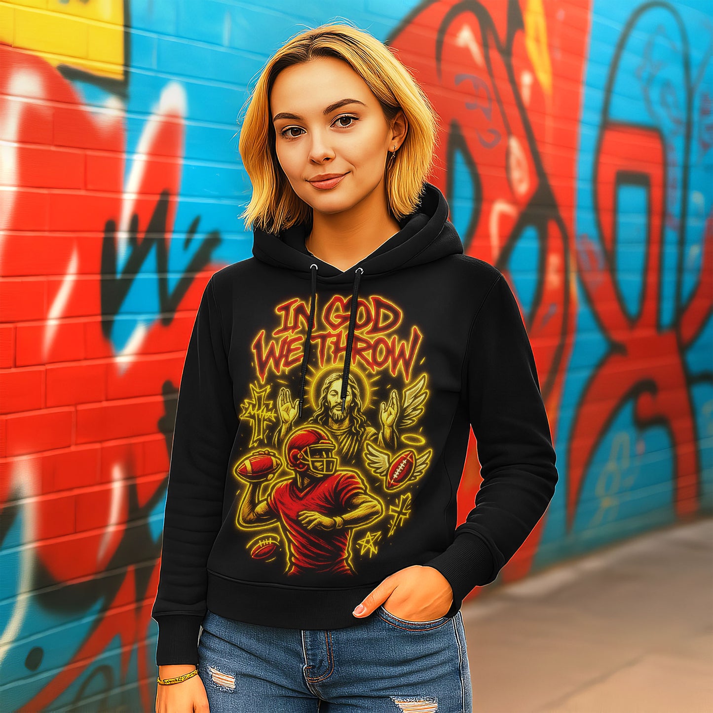 Miracle Football Savior Jesus-Inspired Ohio Unisex Hoodie