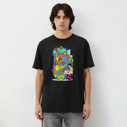 Magic World Doodle Characters Unisex T-Shirt