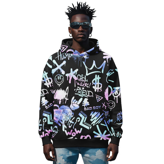 Midnight Graffiti Streetwear Hoodie