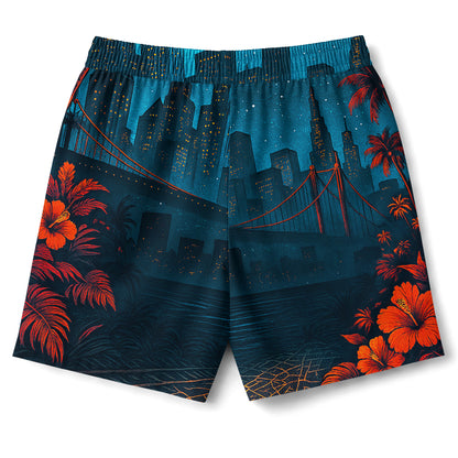 Neo Gotham Hawaiian Shirt & Shorts Set