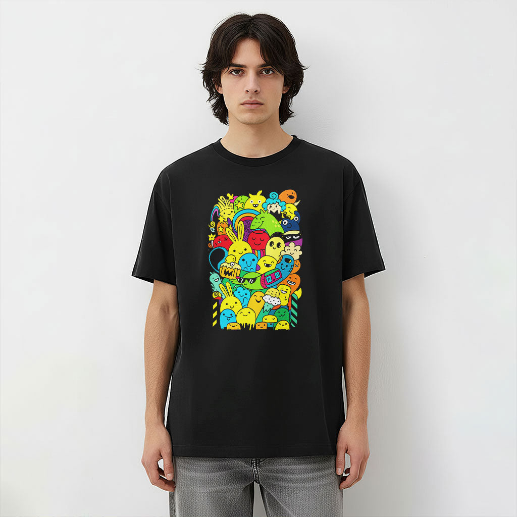 Color Pop Doodle Party Unisex T-Shirt