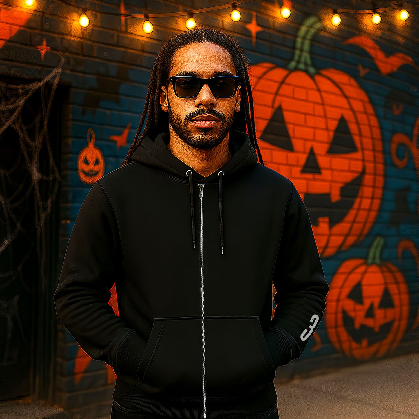 Haunted Motel Zip Hoodie - Trick Night