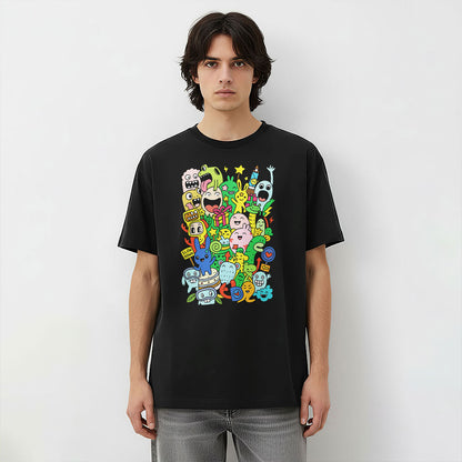 Playful Doodle Creature Party Unisex T-Shirt