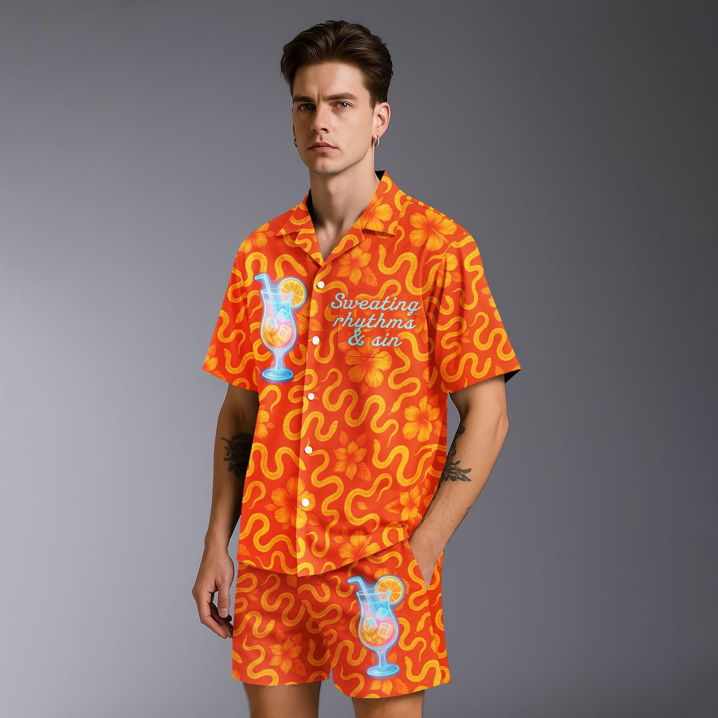 Latino Heat Hawaiian Shirt & Shorts Set