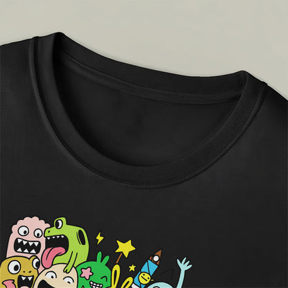Playful Doodle Creature Party Unisex T-Shirt