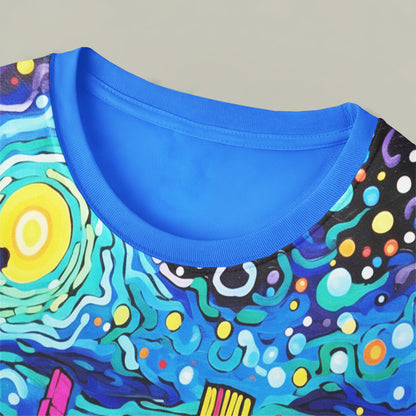 Starry Skyline Dream Doodle All-Over Print Unisex T-Shirt