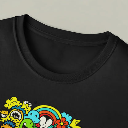 Psychedelic Monster Mash Doodle Unisex T-Shirt