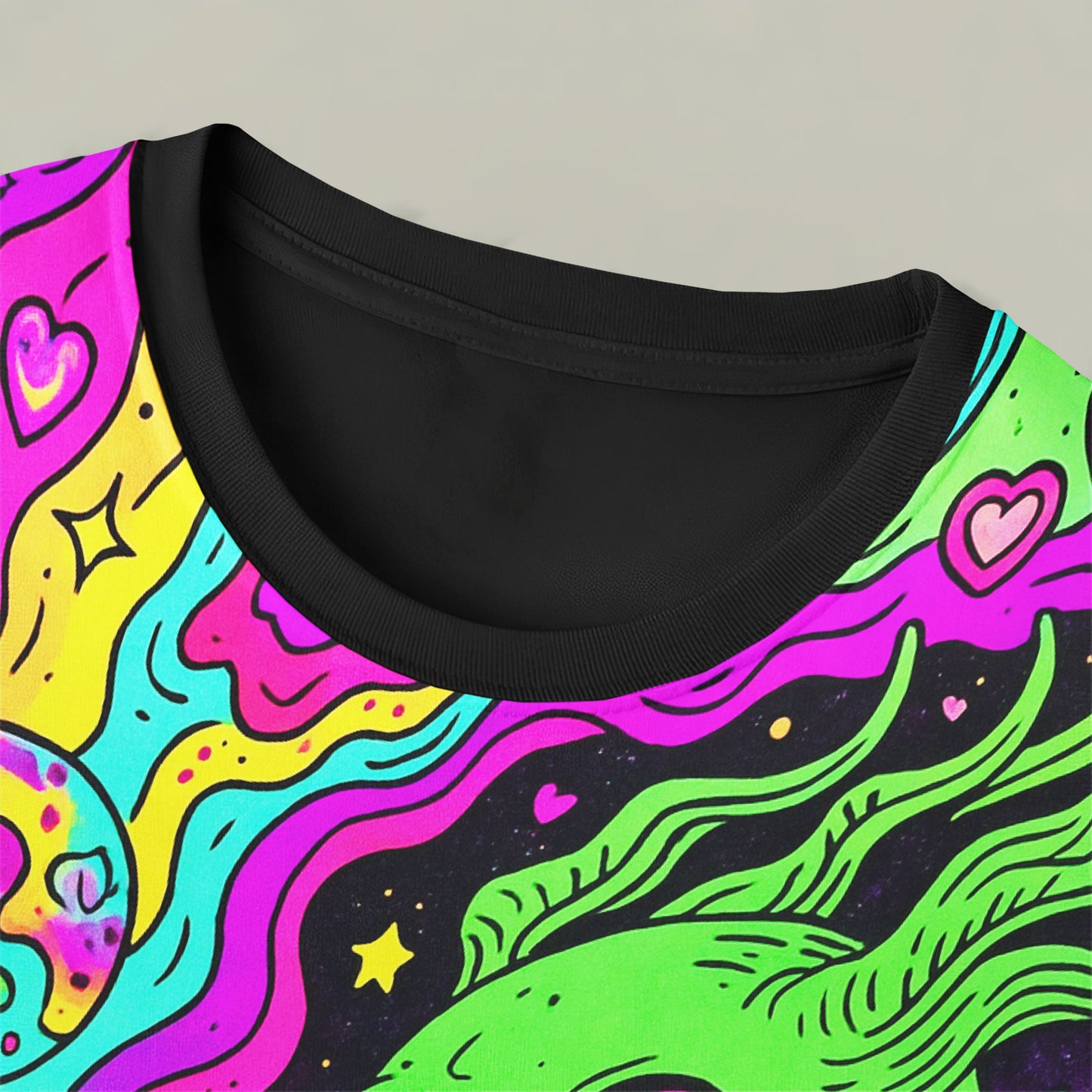 Psychedelic Spirit Doodle All-Over Print Unisex T-Shirt