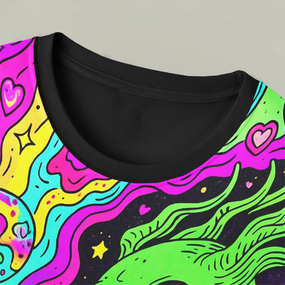 Psychedelic Spirit Doodle All-Over Print Unisex T-Shirt