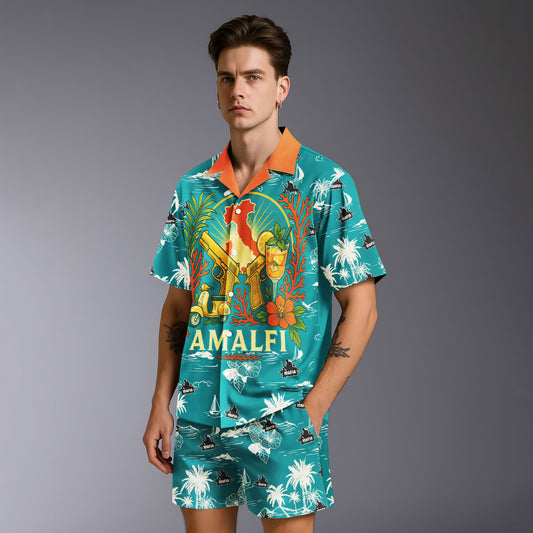 Amalfi Syndicate Hawaiian Shirt & Shorts Set