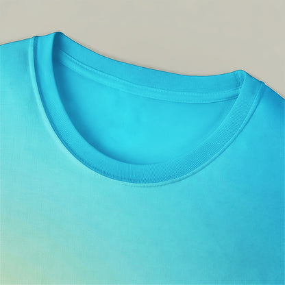 Skyline Dreams Cityscape Doodle All-Over Print Unisex T-Shirt