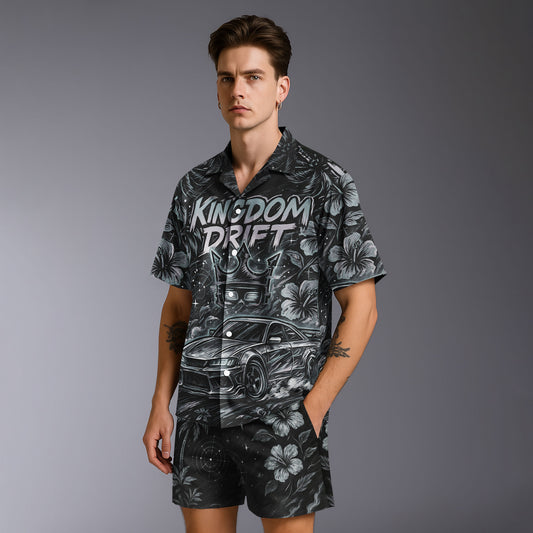 Kingdom Drift Hawaiian Shirt & Shorts Set
