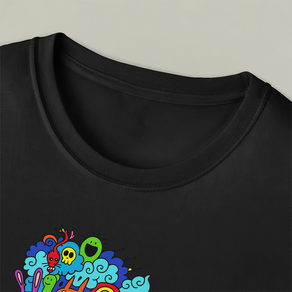 Magic World Doodle Characters Unisex T-Shirt