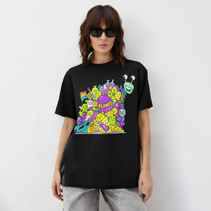 Planet Slime Doodle Universe Unisex T-Shirt