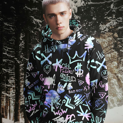 Midnight Graffiti Streetwear Hoodie